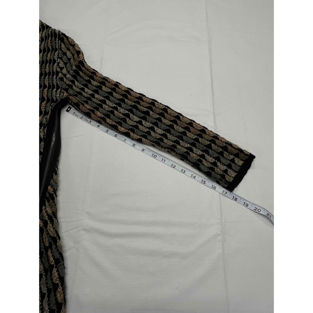 Nic+Zoe Multicolor‎ Womens Asymmetric Side Zippers Open Front Cardigan Small - Picture 8 of 12